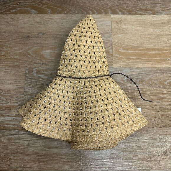 NWT Time and Tru Straw Floppy Packable Beach Hat - Picture 8 of 12